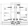 Aluminium frame curtain wall